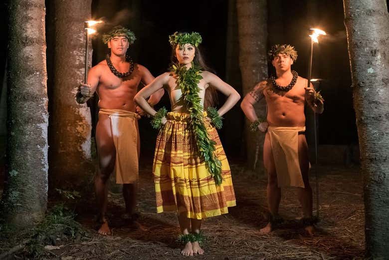 Espetáculo Big Kahuna Luau em Boca Ratón Portugal