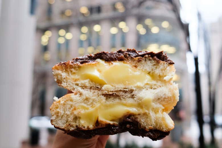 Taste the legendary Boston Cream donut