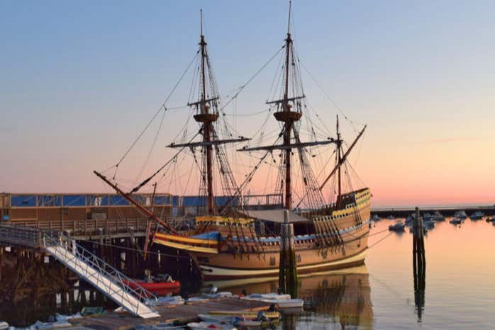 Mayflower II no porto de Plymouth