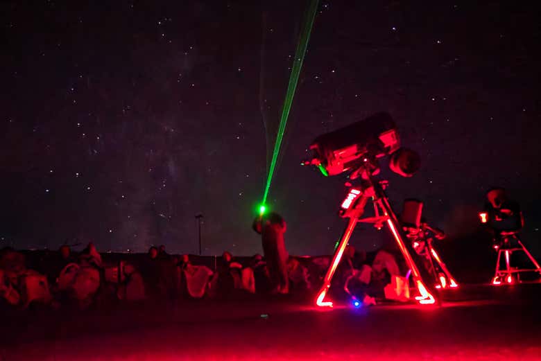 Utilizando el láser para ver mejor las estrellas
