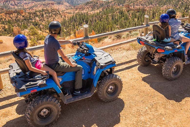 Contemplando il Bryce Canyon dai quad
