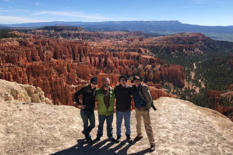 Disfrutando del tour panorámico por el Cañón Bryce