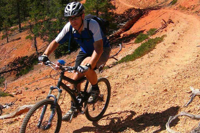 VTT sur des sentiers rocailleux