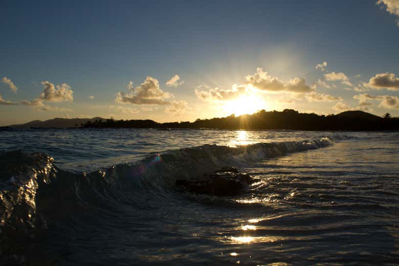 Coucher de soleil à Lindqvist Beach
