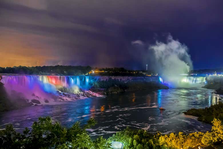 Iluminação das Cataratas do Niágara