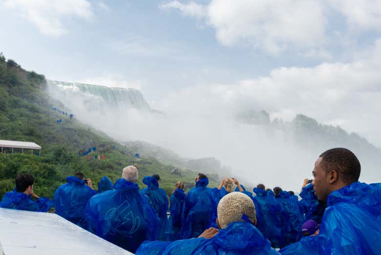Durante el paseo en el Maid of the Mist