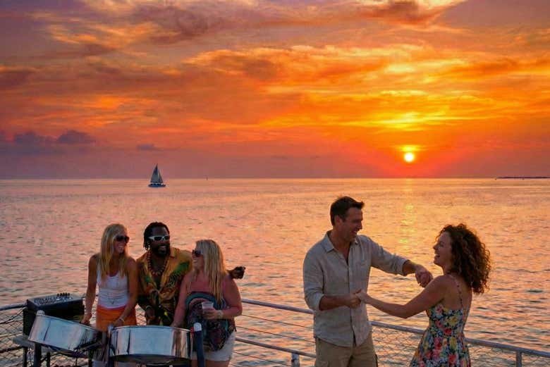 Dance at sunset in Key West