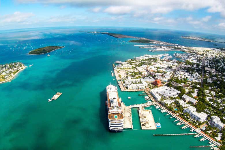Vista aerea di Key West