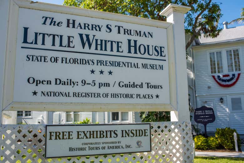 Letrero en Truman Little White House