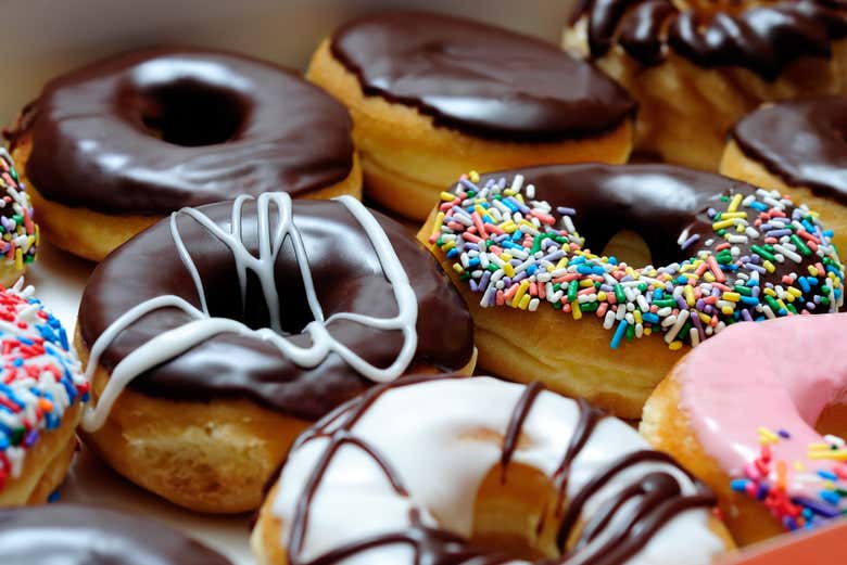 Deliciosos donuts de diferentes sabores