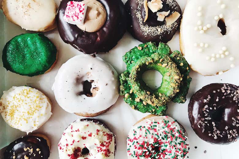 Desfrutando do tour dos donuts por Chicago