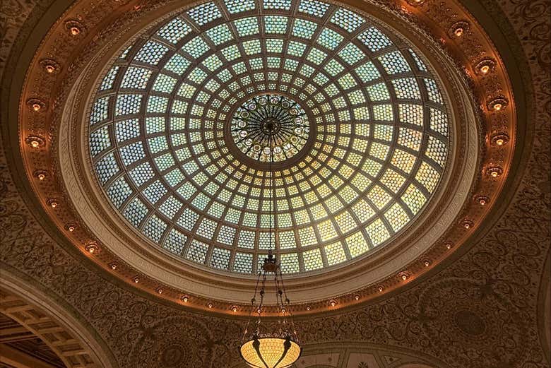 Cúpula de vidro do Chicago Cultural Center