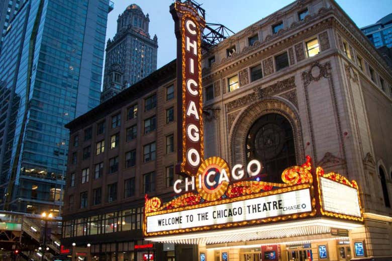 Entrada do Chicago Theatre