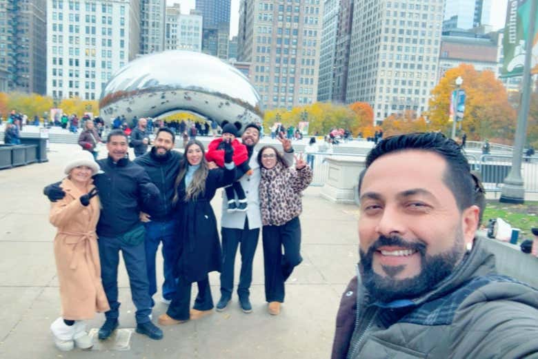 Disfrutando del tour privado por Chicago