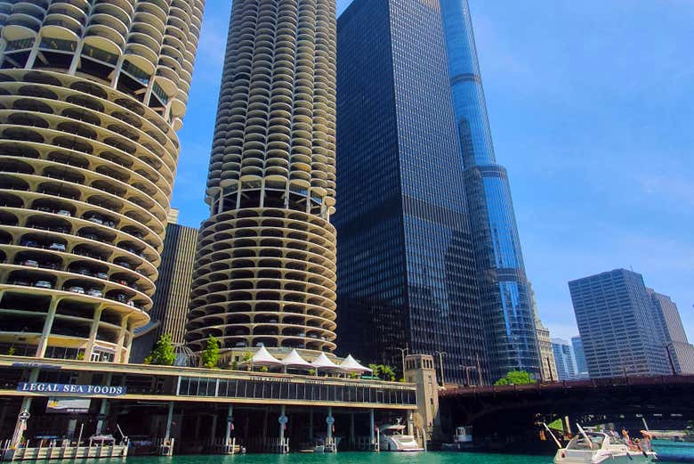 Edificios cilíndricos en Chicago