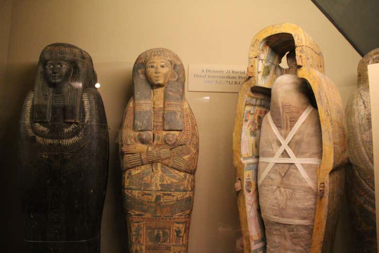 Discover the Egyptian sarcophagi in the Field Museum