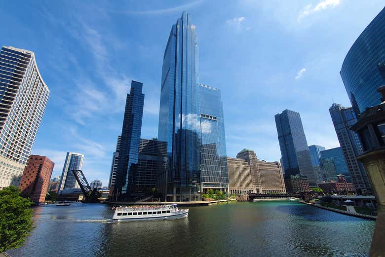 Panorámica del Chicago Riverwalk 