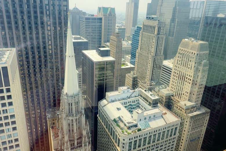 Vistas de Chicago a partir de um dos mirantes