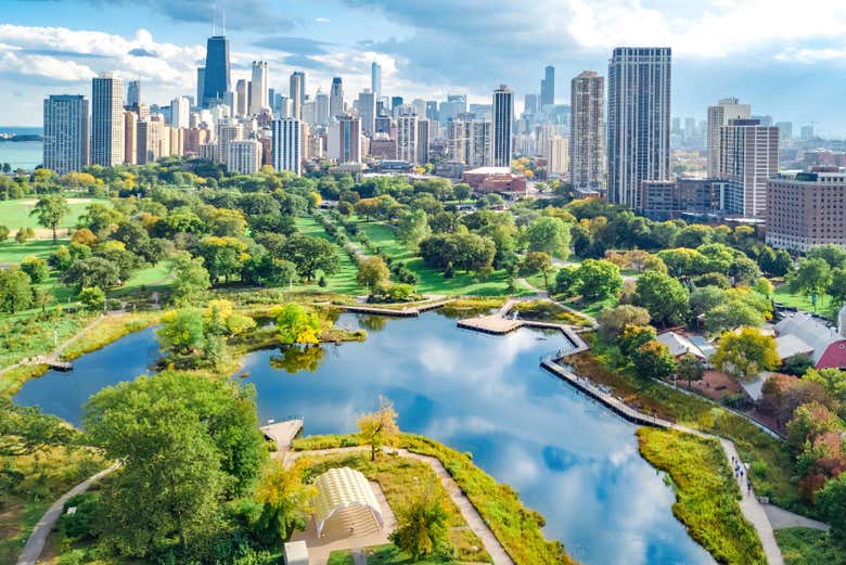 Vue panoramique sur Chicago 