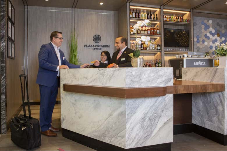 Recepción de la sala VIP
