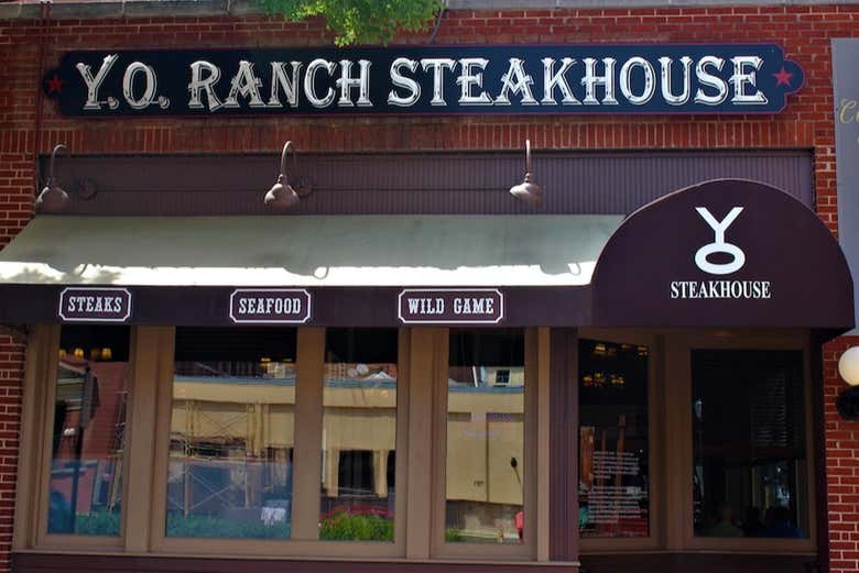We'll eat at an authentic Texan steakhouse