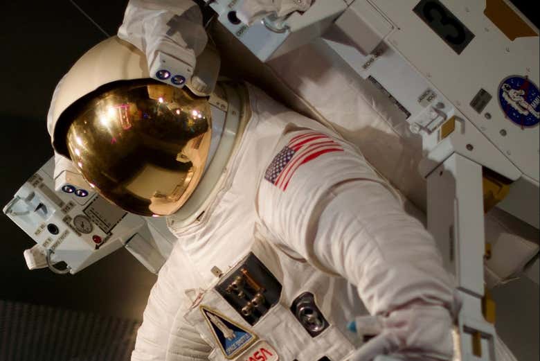 Un traje de astronauta en el museo