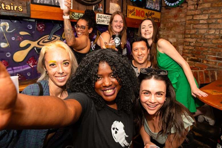 ¡Selfie durante la fiesta!