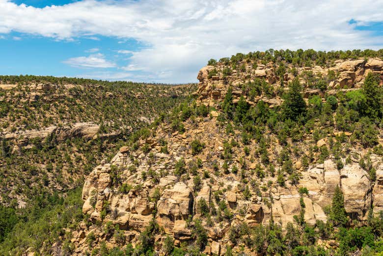 Paisagem natural do Parque Natural Mesa Verde