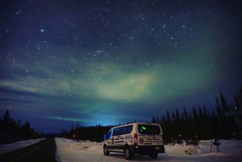Aurores boréales à Fairbanks