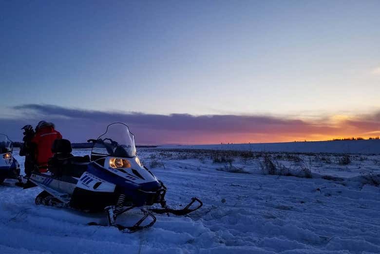 Parcourir Fairbanks en motoneige 