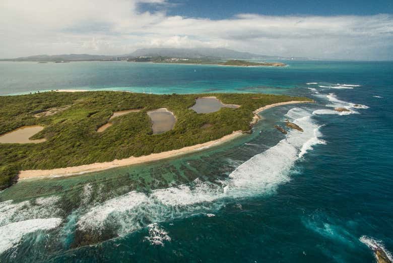Vue panoramique de l'île d'Icacos