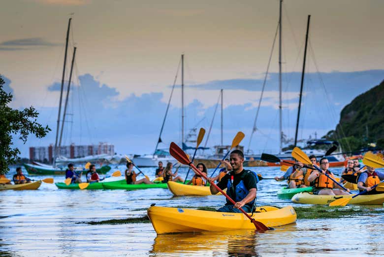 Kayaking in the bay