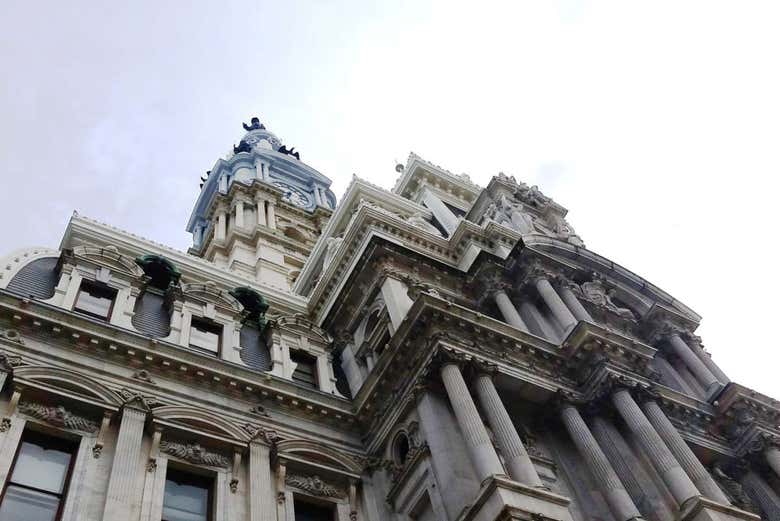 Vue sur l'hôtel de ville de Philadelphie