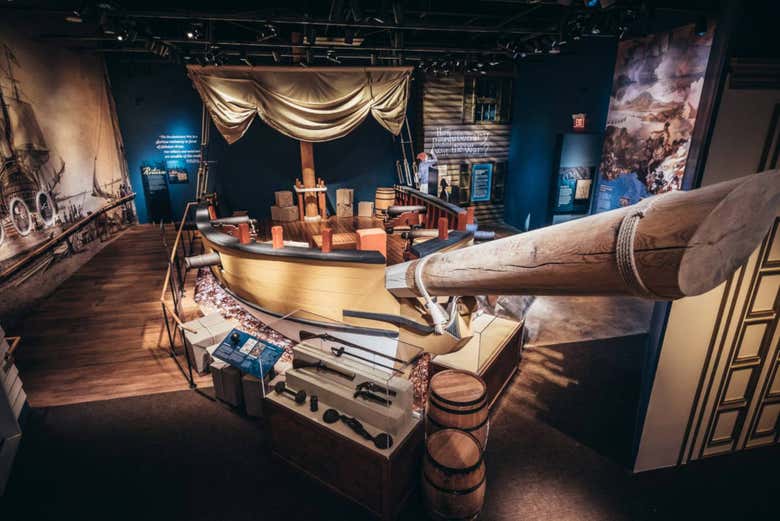 Boat in the Museum of the American Revolution