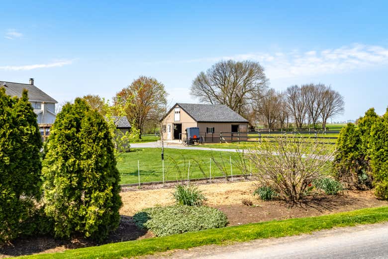 Típica casa en la región Amish de Lancaster