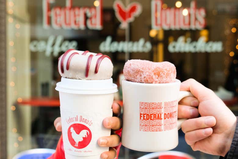Have some coffee with your donuts