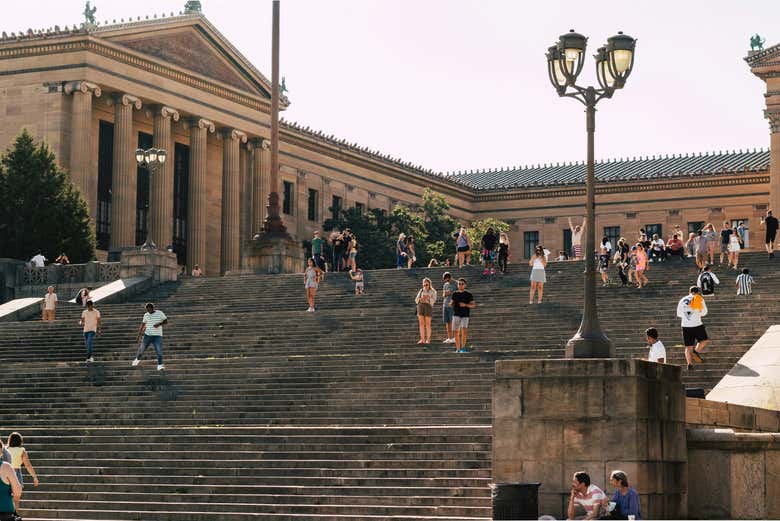 Las escaleras de Rocky en el Philadelphia Museum of Art