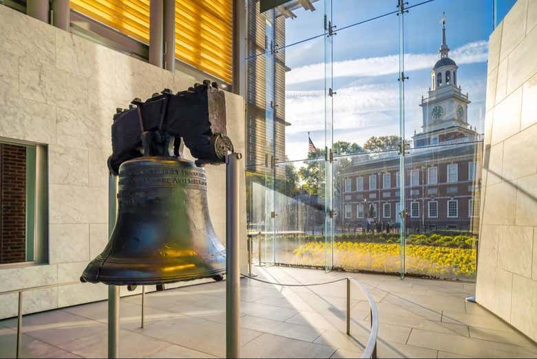 Admire the Liberty Bell and Independence Hall