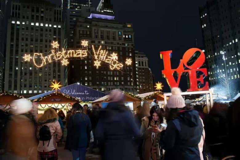 Mercadillo navideño de Filadelfia