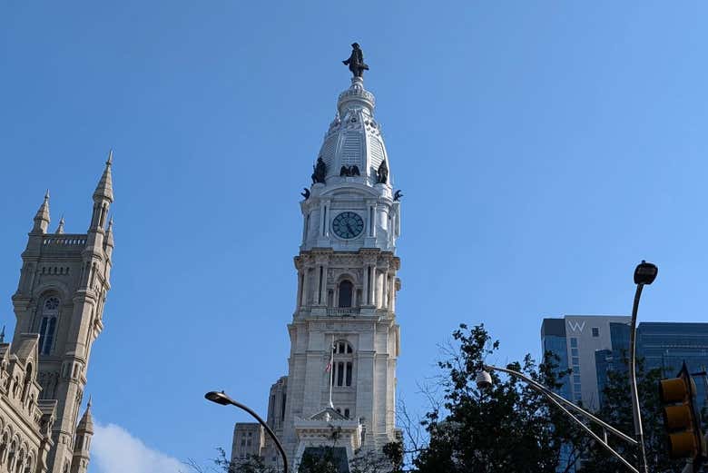 La torre del Ayuntamiento de Filadelfia