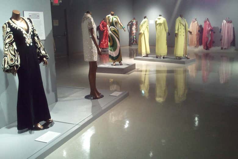 Trajes no Museu Afro-americano de Filadélfia