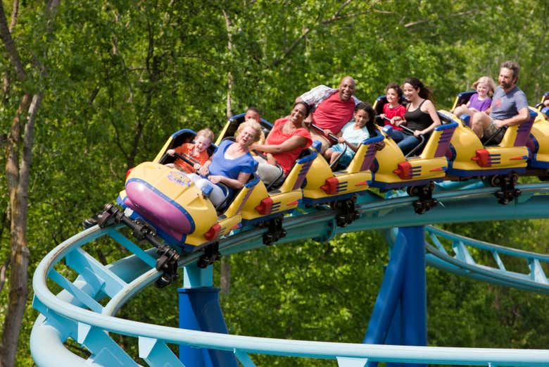Montagne russe à Sesame Place