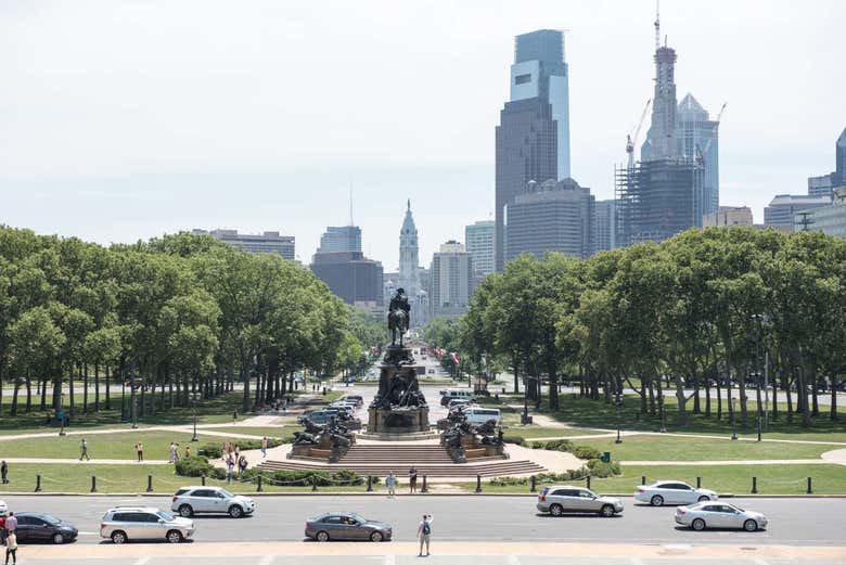 Vue sur les célèbre Rocky Steps