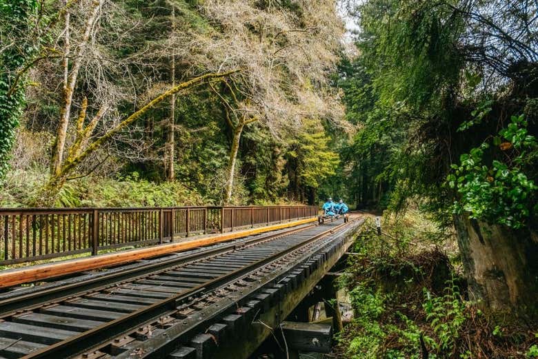 Vías por las que pasaréis con el rail bike