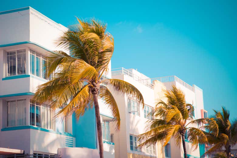 Art Deco Houses in South Beach Miami