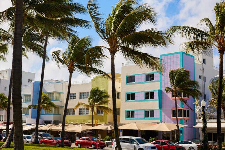 Los coloridos edificios de Miami