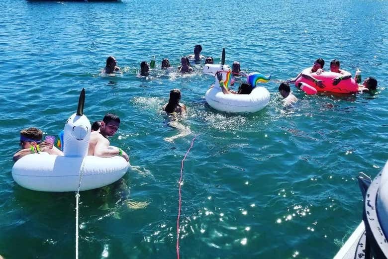 Disfrutando de un baño en Fort Lauderdale