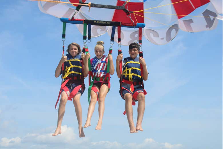 Parasailing triplo