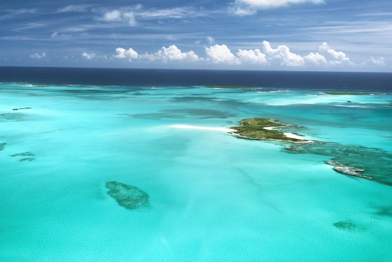 Glorious views over the Bahamas
