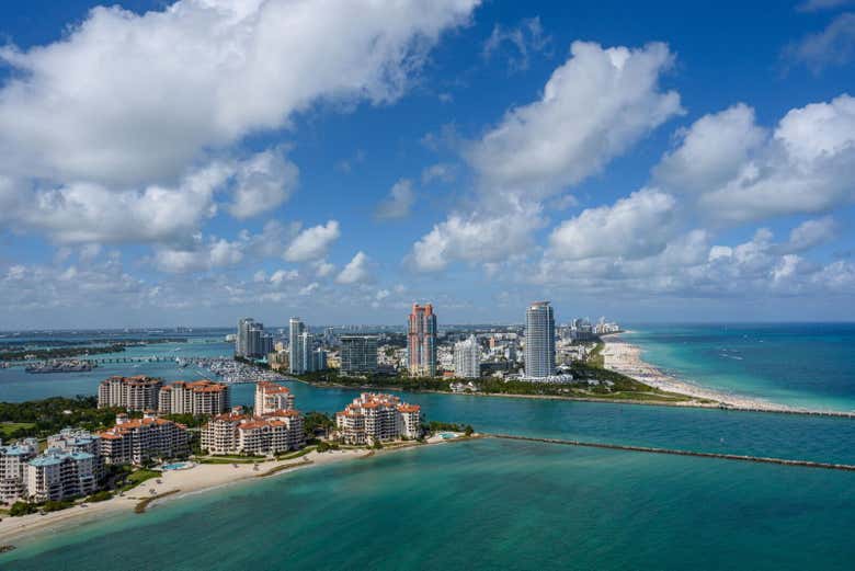 Vistas aéreas de Miami
